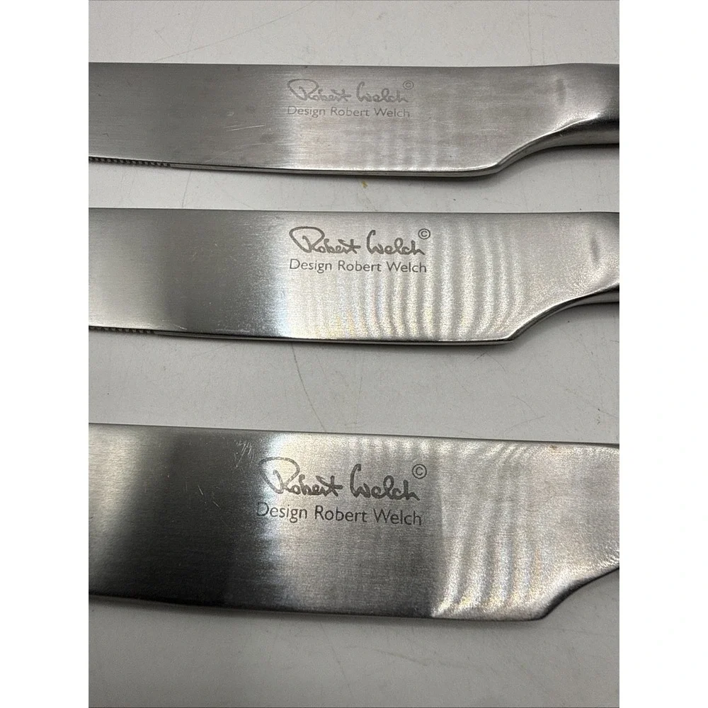 Robert Welch 3 Butter Knifes And 1 Fork